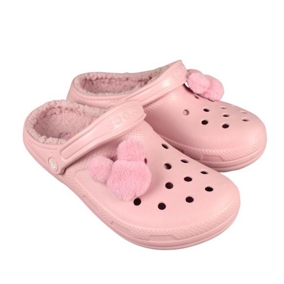 Disney Parks Mickey Minnie Mouse Piglet Pink Clogs Crocs Adult M8/W10 - Picture 1 of 11